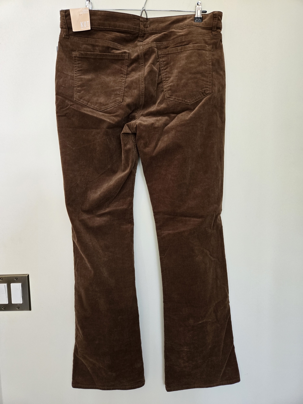 Kut from the Kloth Brown Corduroy Flared Wide-Leg Jeans - Picture 7 of 7